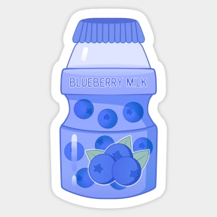 Blueberry Milk Sticker